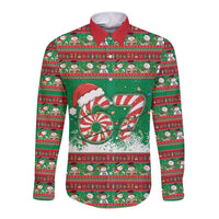 67 Six Seven Funny Meme Christmas Long Sleeve Button Shirt Funny Xmas - Wonder Print Shop