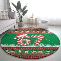 67 Six Seven Funny Meme Christmas Round Carpet Funny Xmas - Wonder Print Shop