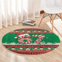 67 Six Seven Funny Meme Christmas Round Carpet Funny Xmas - Wonder Print Shop