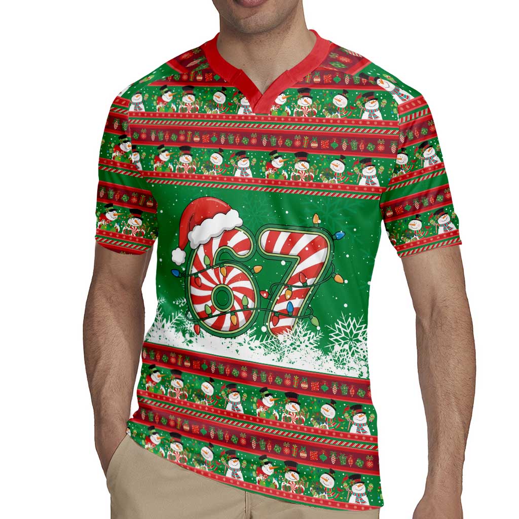 67 Six Seven Funny Meme Christmas Rugby Jersey Funny Xmas - Wonder Print Shop