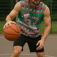 67 Six Seven Funny Meme Christmas Sleeveless Hoodie Funny Xmas - Wonder Print Shop