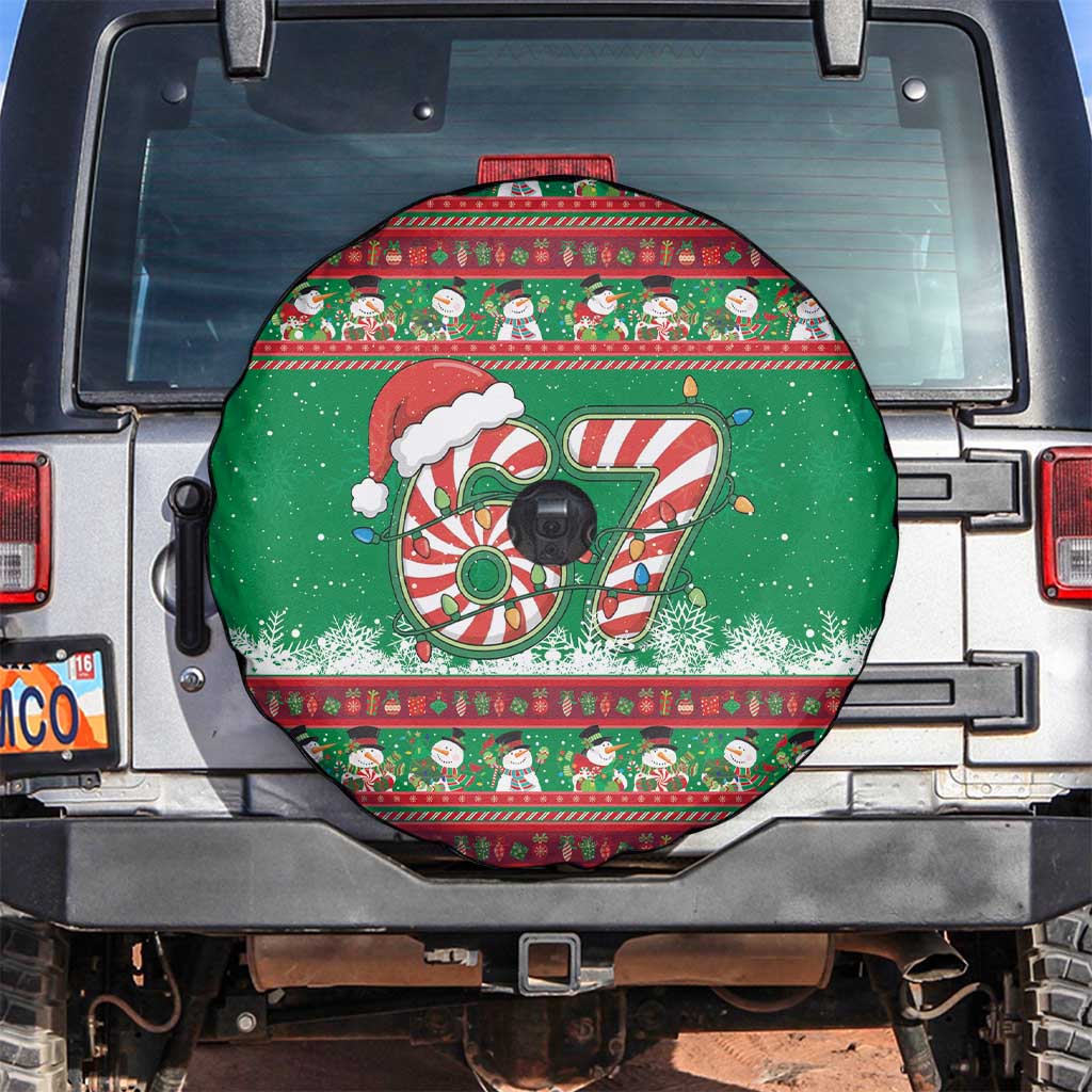 67 Six Seven Funny Meme Christmas Spare Tire Cover Funny Xmas - Wonder Print Shop