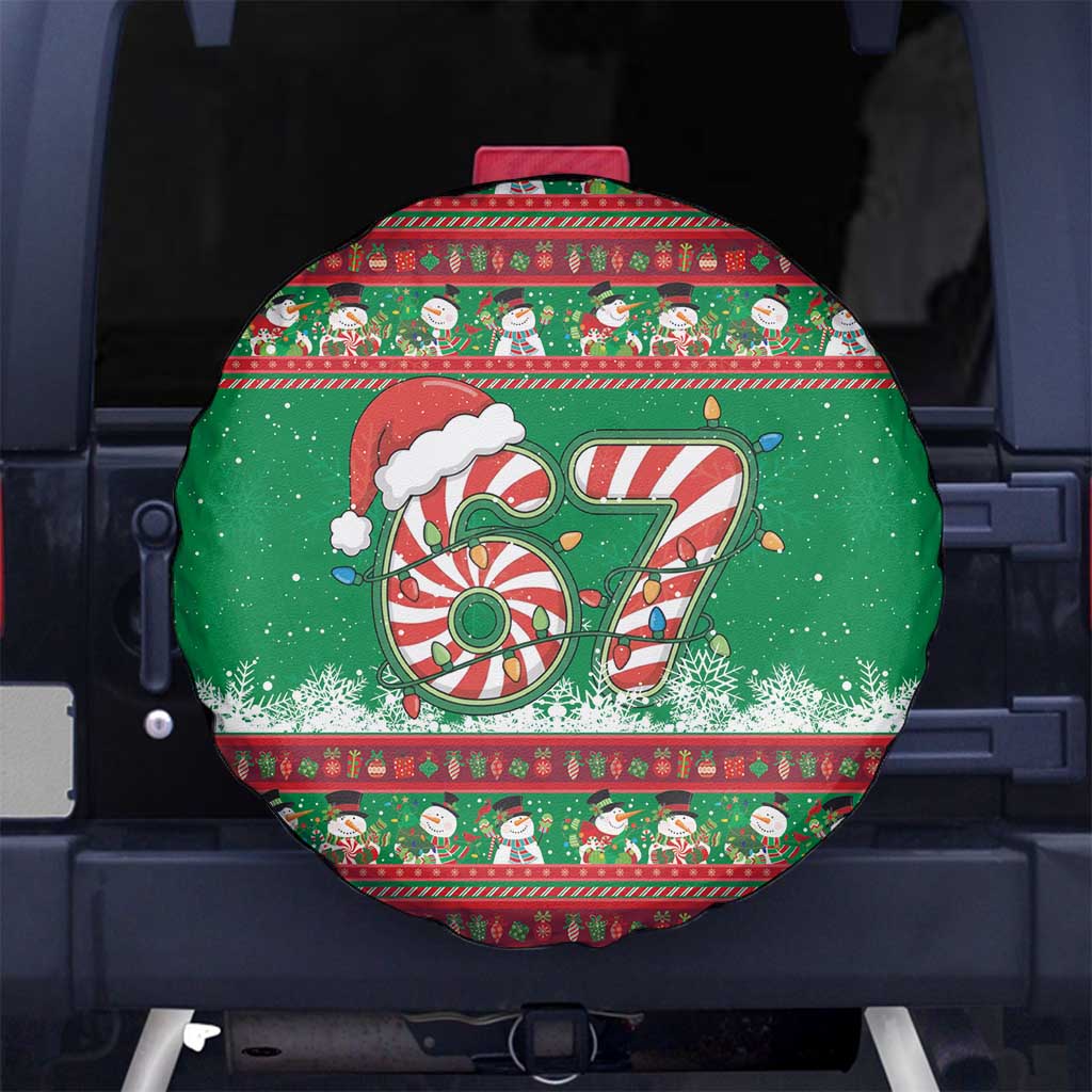67 Six Seven Funny Meme Christmas Spare Tire Cover Funny Xmas - Wonder Print Shop