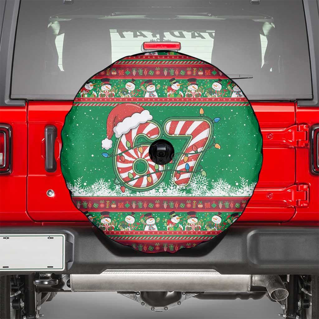 67 Six Seven Funny Meme Christmas Spare Tire Cover Funny Xmas - Wonder Print Shop