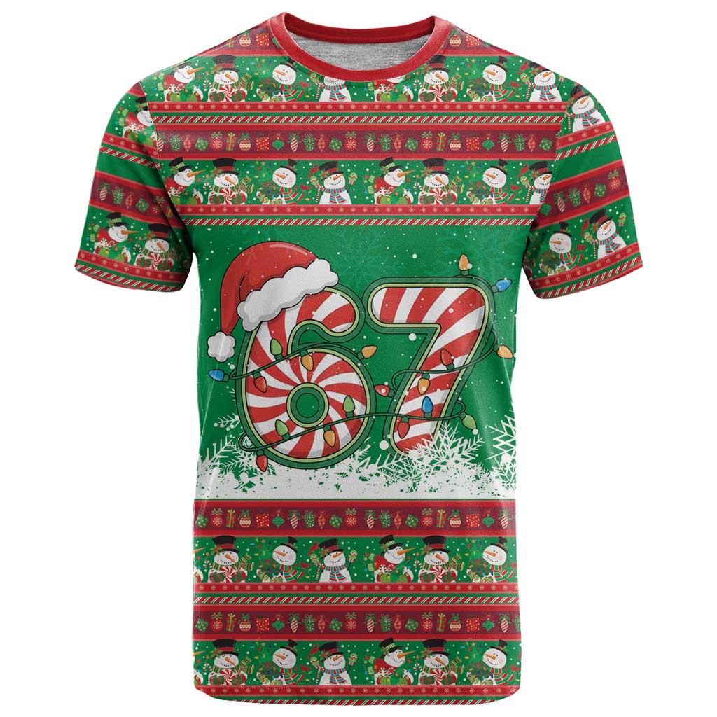 67 Six Seven Funny Meme Christmas T Shirt Funny Xmas - Wonder Print Shop