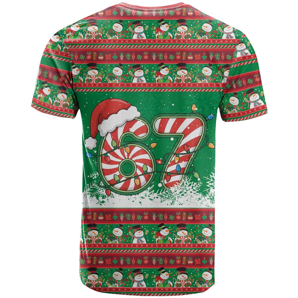 67 Six Seven Funny Meme Christmas T Shirt Funny Xmas - Wonder Print Shop