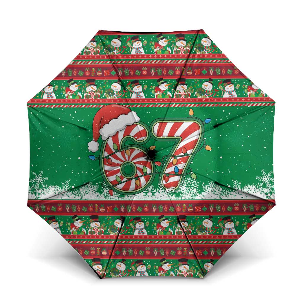 67 Six Seven Funny Meme Christmas Umbrella Funny Xmas - Wonder Print Shop