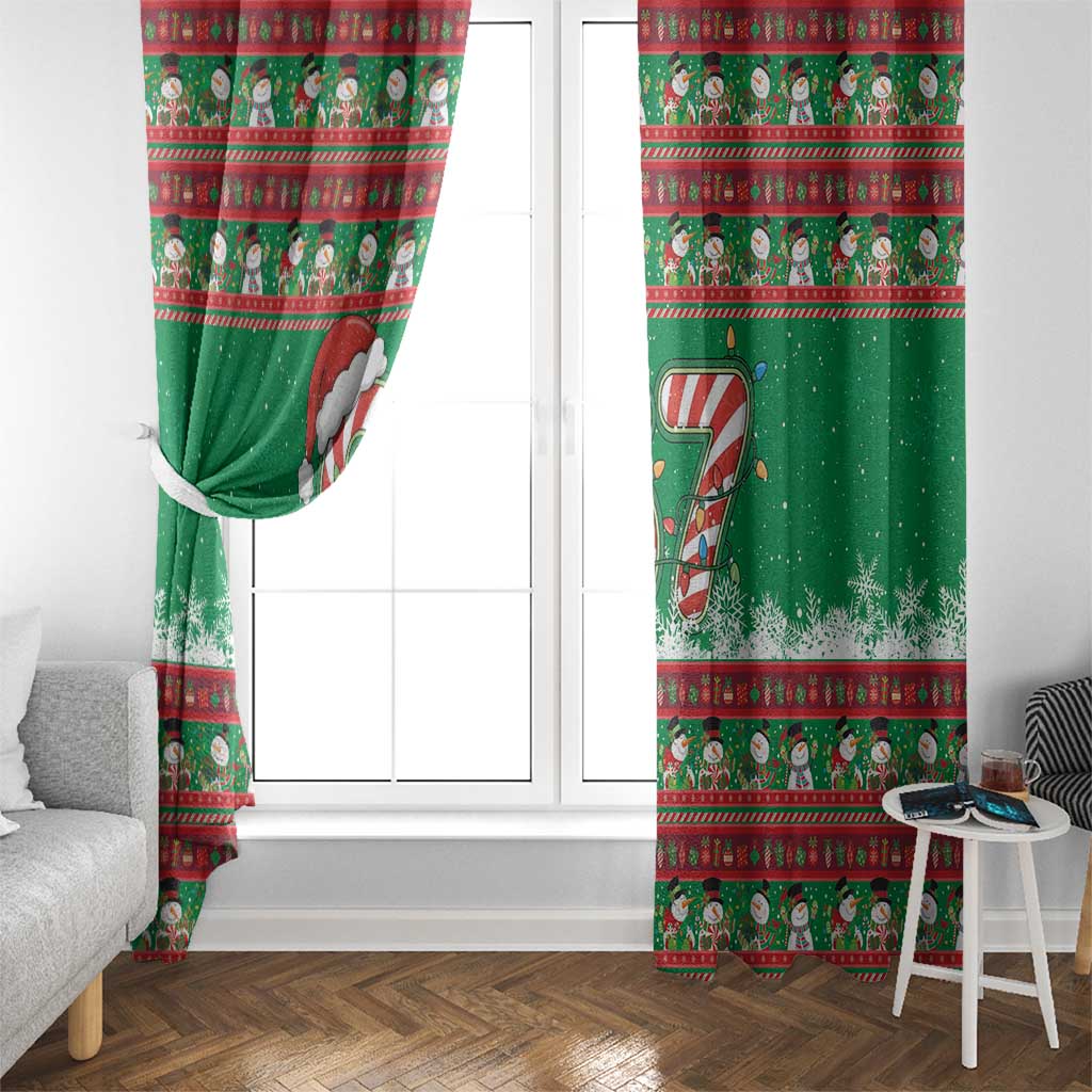 67 Six Seven Funny Meme Christmas Window Curtain Funny Xmas - Wonder Print Shop