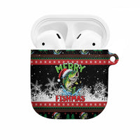 Fishing Christmas Merry Fishmas AirPods Case We Wish You A Merry Fishmas - Wonder Print Shop