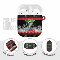 Fishing Christmas Merry Fishmas AirPods Case We Wish You A Merry Fishmas - Wonder Print Shop