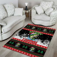 Fishing Christmas Merry Fishmas Area Rug We Wish You A Merry Fishmas - Wonder Print Shop