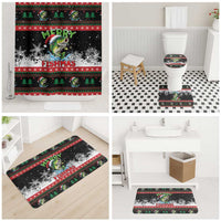 Fishing Christmas Merry Fishmas Bathroom Set We Wish You A Merry Fishmas - Wonder Print Shop