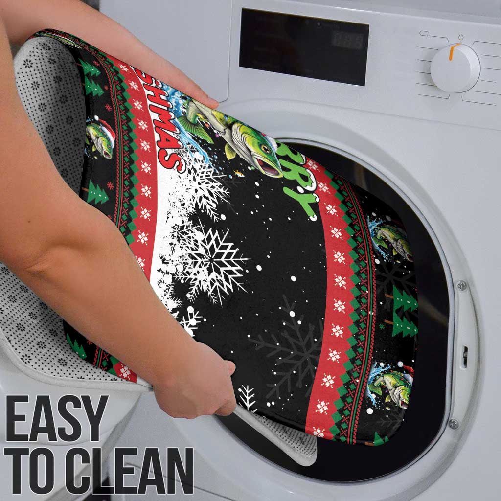 Fishing Christmas Merry Fishmas Bathroom Set We Wish You A Merry Fishmas - Wonder Print Shop