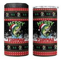 Fishing Christmas Merry Fishmas 4 in 1 Can Cooler Tumbler We Wish You A Merry Fishmas - Wonder Print Shop