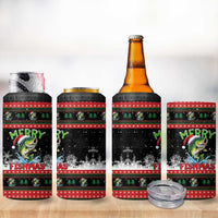 Fishing Christmas Merry Fishmas 4 in 1 Can Cooler Tumbler We Wish You A Merry Fishmas - Wonder Print Shop