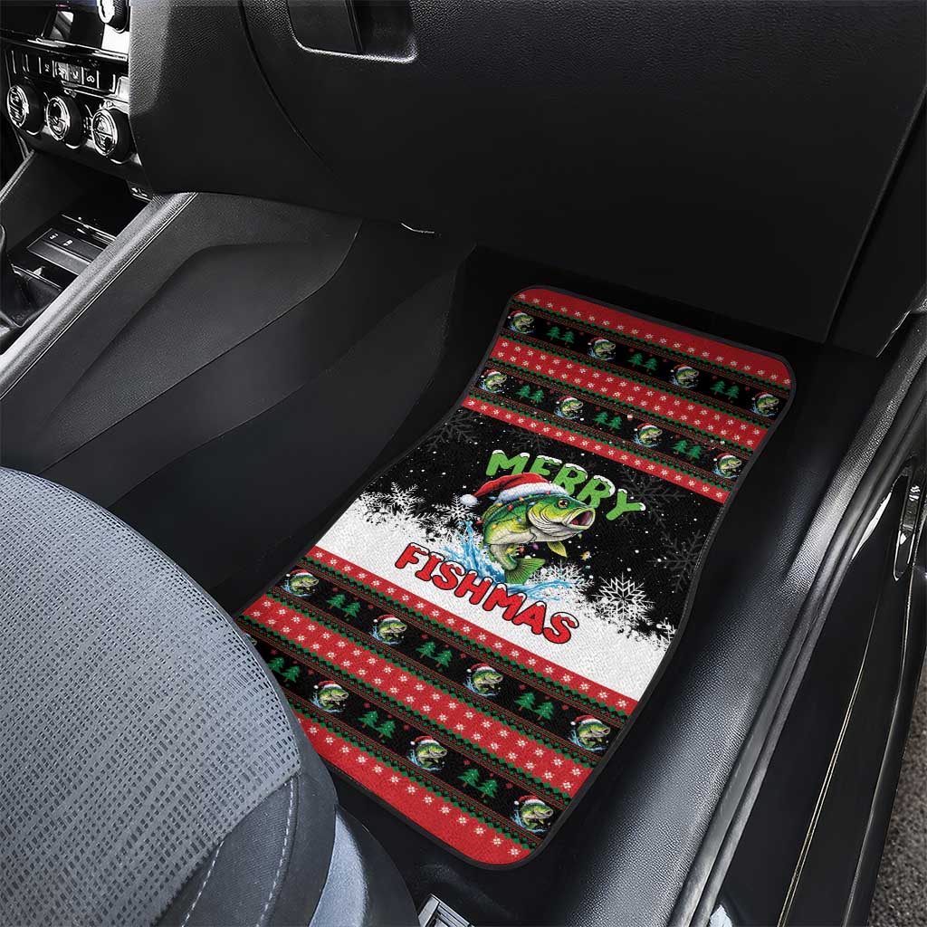 Fishing Christmas Merry Fishmas Car Mats We Wish You A Merry Fishmas - Wonder Print Shop