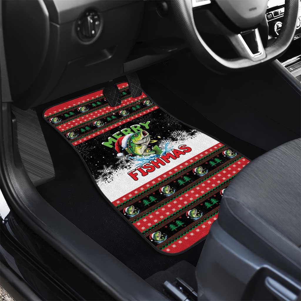 Fishing Christmas Merry Fishmas Car Mats We Wish You A Merry Fishmas - Wonder Print Shop