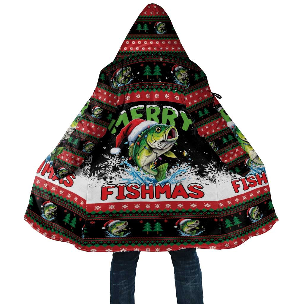 Fishing Christmas Merry Fishmas Cloak We Wish You A Merry Fishmas - Wonder Print Shop