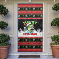 Fishing Christmas Merry Fishmas Door Cover We Wish You A Merry Fishmas - Wonder Print Shop