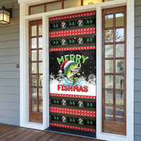 Fishing Christmas Merry Fishmas Door Cover We Wish You A Merry Fishmas - Wonder Print Shop