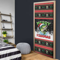 Fishing Christmas Merry Fishmas Door Cover We Wish You A Merry Fishmas - Wonder Print Shop