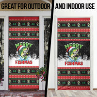 Fishing Christmas Merry Fishmas Door Cover We Wish You A Merry Fishmas - Wonder Print Shop