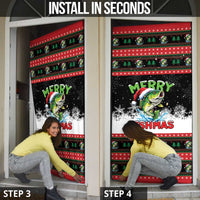Fishing Christmas Merry Fishmas Door Cover We Wish You A Merry Fishmas - Wonder Print Shop