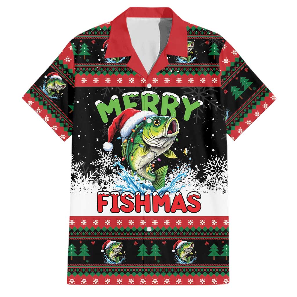 Fishing Christmas Merry Fishmas Family Matching Mermaid Dress and Hawaiian Shirt We Wish You A Merry Fishmas - Wonder Print Shop