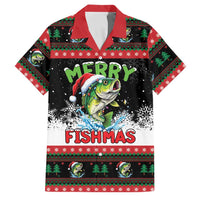 Fishing Christmas Merry Fishmas Family Matching Off Shoulder Short Dress and Hawaiian Shirt We Wish You A Merry Fishmas - Wonder Print Shop