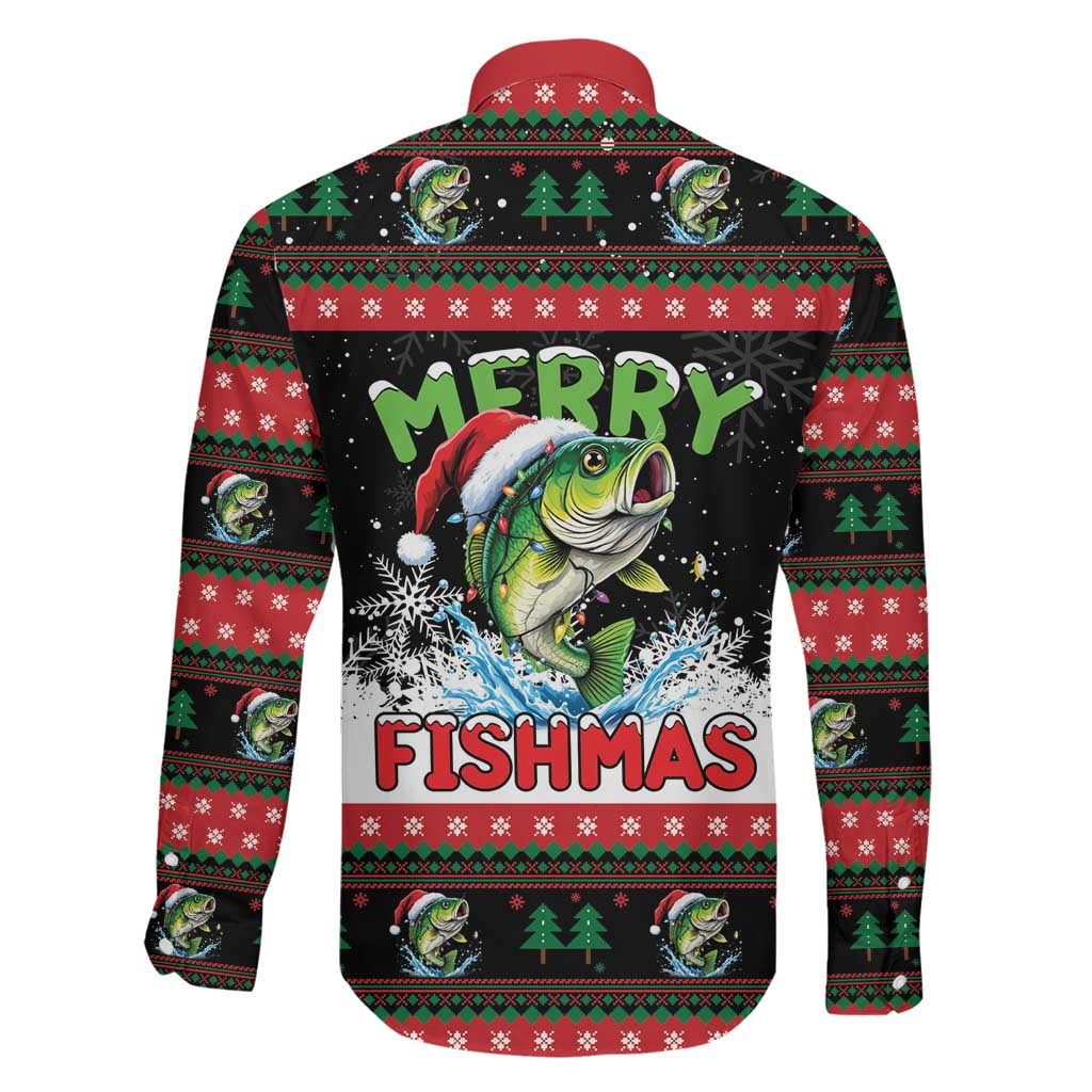 Fishing Christmas Merry Fishmas Family Matching Short Sleeve Bodycon Dress and Hawaiian Shirt We Wish You A Merry Fishmas - Wonder Print Shop
