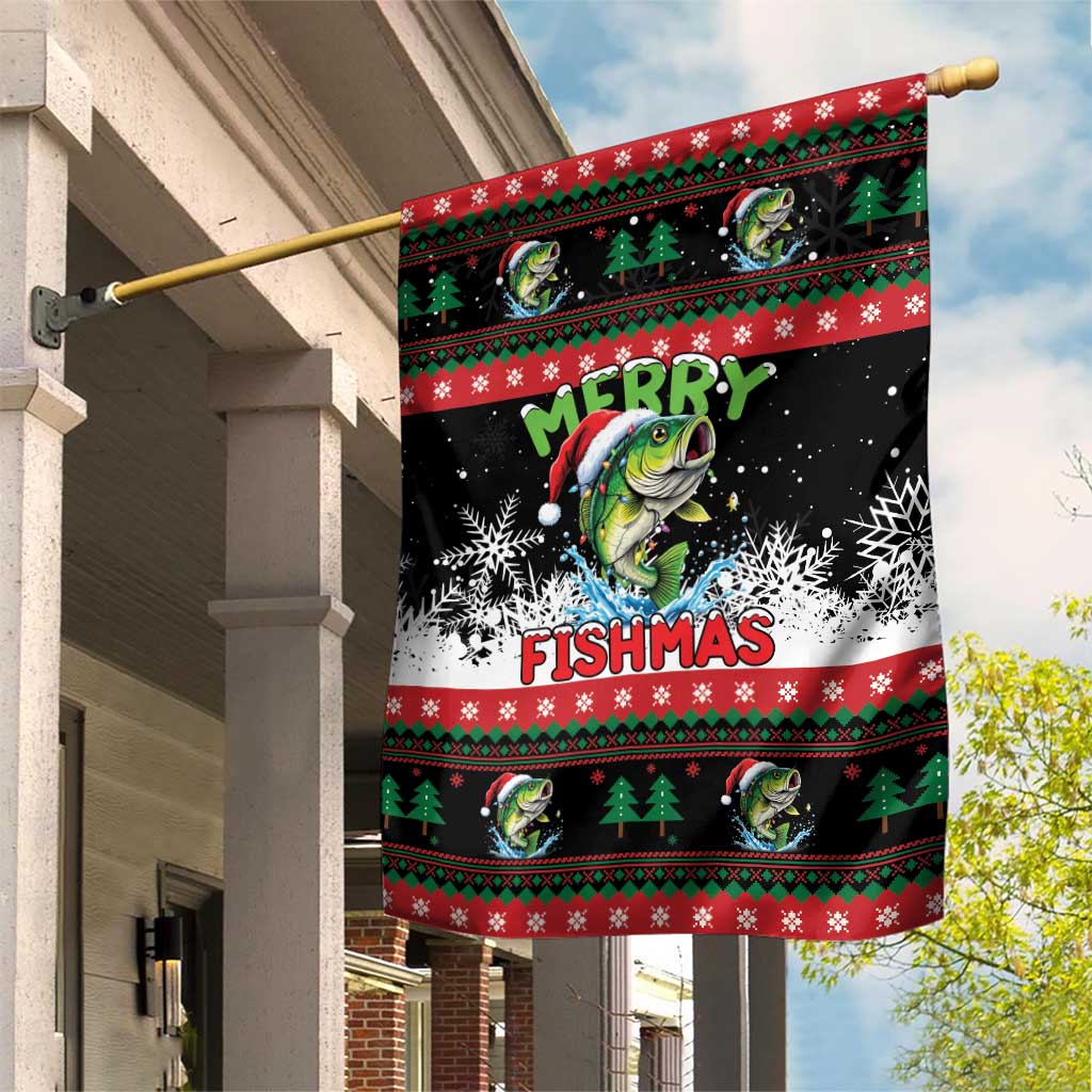 Fishing Christmas Merry Fishmas Garden Flag We Wish You A Merry Fishmas - Wonder Print Shop