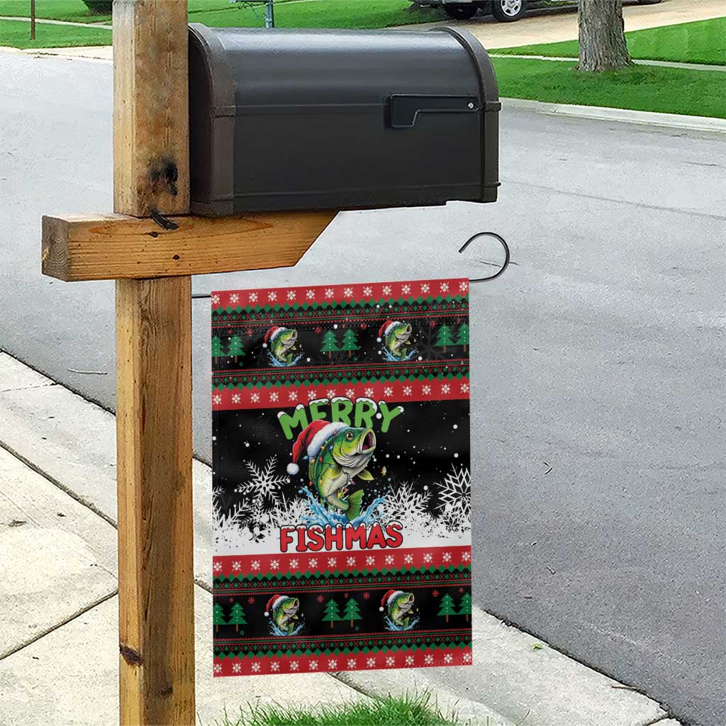 Fishing Christmas Merry Fishmas Garden Flag We Wish You A Merry Fishmas - Wonder Print Shop