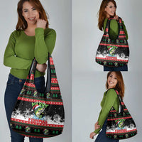 Fishing Christmas Merry Fishmas Grocery Bag We Wish You A Merry Fishmas - Wonder Print Shop
