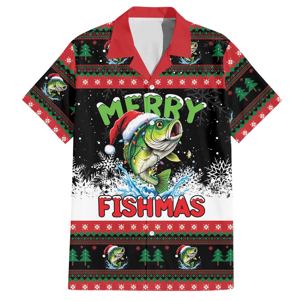 Fishing Christmas Merry Fishmas Hawaiian Shirt We Wish You A Merry Fishmas - Wonder Print Shop