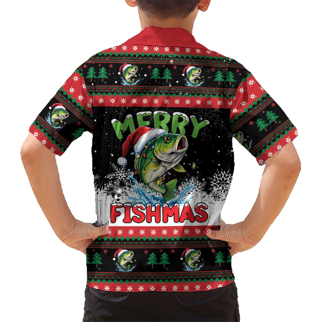 Fishing Christmas Merry Fishmas Hawaiian Shirt We Wish You A Merry Fishmas - Wonder Print Shop