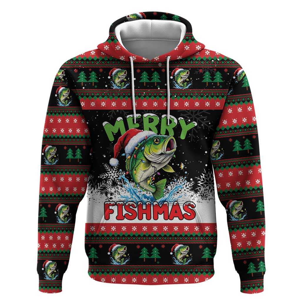 Fishing Christmas Merry Fishmas Hoodie We Wish You A Merry Fishmas - Wonder Print Shop