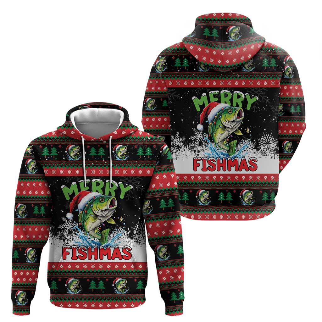 Fishing Christmas Merry Fishmas Hoodie We Wish You A Merry Fishmas - Wonder Print Shop