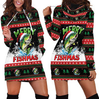 Fishing Christmas Merry Fishmas Hoodie Dress We Wish You A Merry Fishmas - Wonder Print Shop