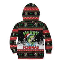 Fishing Christmas Merry Fishmas Kid Hoodie We Wish You A Merry Fishmas - Wonder Print Shop