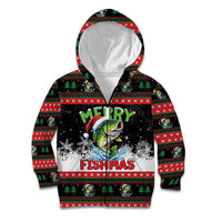 Fishing Christmas Merry Fishmas Kid Hoodie We Wish You A Merry Fishmas - Wonder Print Shop