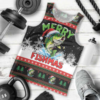 Fishing Christmas Merry Fishmas Men Tank Top We Wish You A Merry Fishmas - Wonder Print Shop