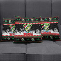 Fishing Christmas Merry Fishmas Pillow Cover We Wish You A Merry Fishmas - Wonder Print Shop
