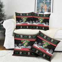 Fishing Christmas Merry Fishmas Pillow Cover We Wish You A Merry Fishmas - Wonder Print Shop