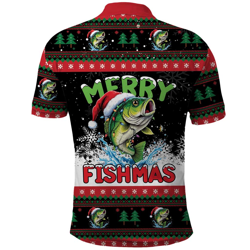 Fishing Christmas Merry Fishmas Polo Shirt We Wish You A Merry Fishmas - Wonder Print Shop