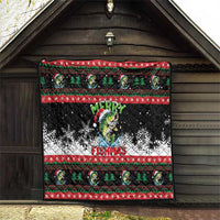 Fishing Christmas Merry Fishmas Quilt We Wish You A Merry Fishmas - Wonder Print Shop
