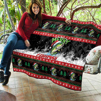 Fishing Christmas Merry Fishmas Quilt We Wish You A Merry Fishmas - Wonder Print Shop