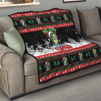 Fishing Christmas Merry Fishmas Quilt We Wish You A Merry Fishmas - Wonder Print Shop