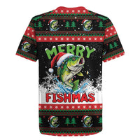 Fishing Christmas Merry Fishmas Rugby Jersey We Wish You A Merry Fishmas - Wonder Print Shop