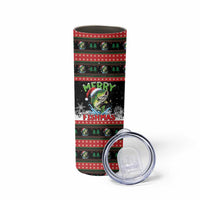 Fishing Christmas Merry Fishmas Skinny Tumbler We Wish You A Merry Fishmas - Wonder Print Shop