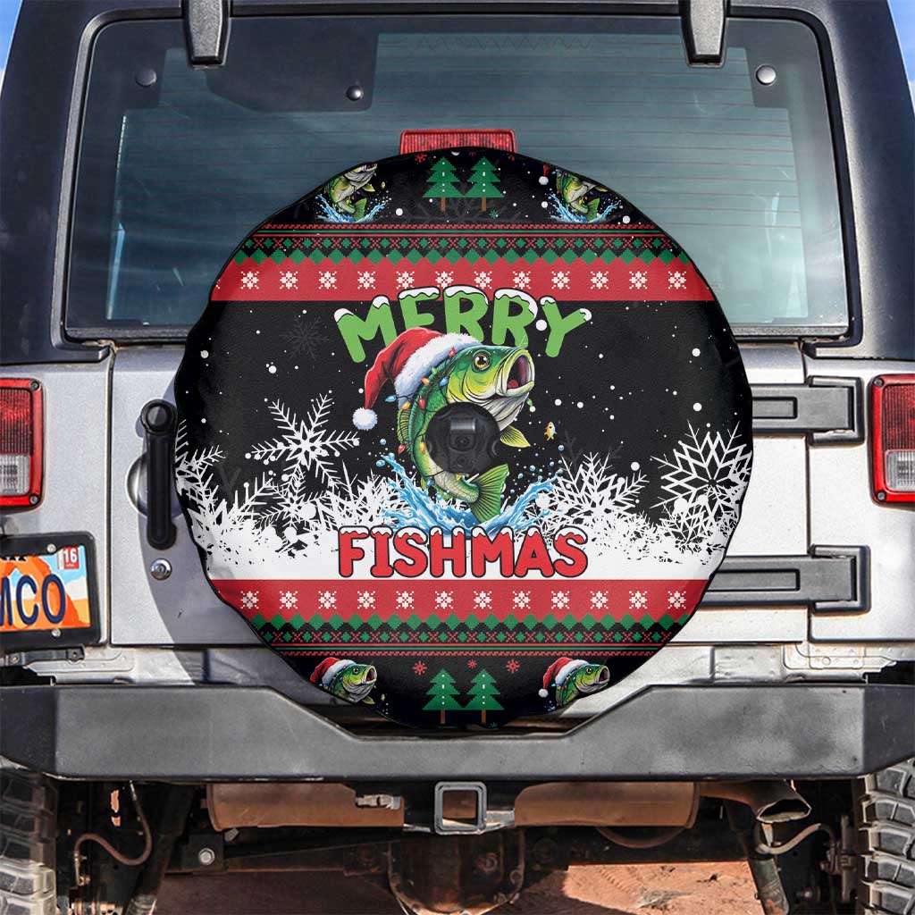 Fishing Christmas Merry Fishmas Spare Tire Cover We Wish You A Merry Fishmas - Wonder Print Shop